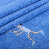 Maxbell Quick Dry Sweat Absorbing Towel With Embroidery for Workout Fitness Blue
