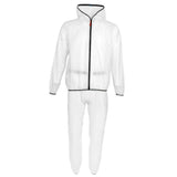 Maxbell Unisex Cycling Rain Jacket Windproof Rain Coat Outdoor Rain Suit White S