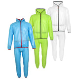 Maxbell Unisex Cycling Rain Jacket Windproof Rain Coat Outdoor Rain Suit White S