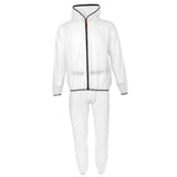 Maxbell Unisex Cycling Rain Jacket Windproof Rain Coat Outdoor Rain Suit White S