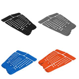Maxbell 5 Pieces Square Grooved EVA Surfboard SUP Traction Deck Grip Tail Pad Gray