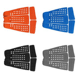 Maxbell 5 Pieces Square Grooved EVA Surfboard SUP Traction Deck Grip Tail Pad Gray