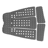 Maxbell 5 Pieces Square Grooved EVA Surfboard SUP Traction Deck Grip Tail Pad Gray