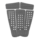 Maxbell 5 Pieces Square Grooved EVA Surfboard SUP Traction Deck Grip Tail Pad Gray