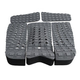 Maxbell 5 Pieces Square Grooved EVA Surfboard SUP Traction Deck Grip Tail Pad Gray