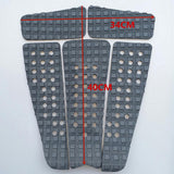 Maxbell 5 Pieces Square Grooved EVA Surfboard SUP Traction Deck Grip Tail Pad Gray