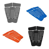 Maxbell 5 Pieces Square Grooved EVA Surfboard SUP Traction Deck Grip Tail Pad Gray