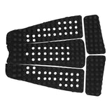 Maxbell 5 Pieces Square Grooved EVA Surfboard SUP Traction Deck Grip Tail Pad Black