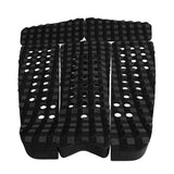Maxbell 5 Pieces Square Grooved EVA Surfboard SUP Traction Deck Grip Tail Pad Black