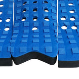 Maxbell 5 Pieces Square Grooved EVA Surfboard SUP Traction Deck Grip Tail Pad Blue