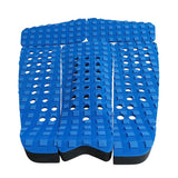 Maxbell 5 Pieces Square Grooved EVA Surfboard SUP Traction Deck Grip Tail Pad Blue
