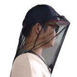 Maxbell Anti Prevent Mosquito Bee Bug Insect Head Net Mesh Mask Hat Face Cover Black