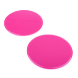 Maxbell 1 Pair Glider Slide Discs Fitness Gliding Gym Slider Exercise Core Pink