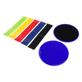 Maxbell Glider Slide Discs Fitness Exercise Gliding Slider & Resistance Loop Blue