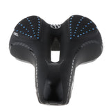 Maxbell Soft Bike Saddle Cycling Seat Cushion Cover Bicycle Saddle Pad Black Blue
