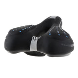Maxbell Soft Bike Saddle Cycling Seat Cushion Cover Bicycle Saddle Pad Black Blue