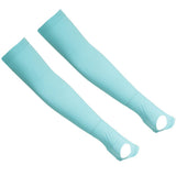 Maxbell 1 Pair Cooling Cycling Bicycle Arm Sleeves Cover Fingertip Blue