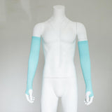 Maxbell 1 Pair Cooling Cycling Bicycle Arm Sleeves Cover Fingertip Blue