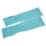 Maxbell 1 Pair Cooling Cycling Bicycle Arm Sleeves Cover Fingertip Blue