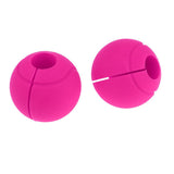 Maxbell 1 Pair Weight Lifting Barbell Hand Grip Ball Training Dumbbell Grips Fushia