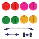 Maxbell 1 Pair Weight Lifting Barbell Hand Grip Ball Training Dumbbell Grips Fushia