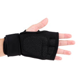 Maxbell Cycling Gloves with Shock-absorbing Half Finger Bike Racing Gloves L Black
