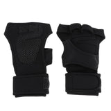 Maxbell Cycling Gloves with Shock-absorbing Half Finger Bike Racing Gloves L Black