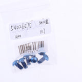 Maxbell 6pcs M5 x10/12mm Bike T25 Head Screw Disc Brake Rotor Bolts Blue  M5×10mm