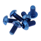 Maxbell 6pcs M5 x10/12mm Bike T25 Head Screw Disc Brake Rotor Bolts Blue  M5×10mm