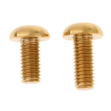Maxbell 6pcs M5 x10/12mm Bike T25 Head Screw Disc Brake Rotor Bolts Golden M5×10mm