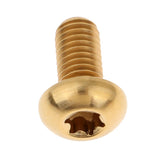 Maxbell 6pcs M5 x10/12mm Bike T25 Head Screw Disc Brake Rotor Bolts Golden M5×10mm