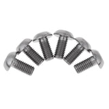 Maxbell 6pcs M5 x10/12mm Bike T25 Head Screw Disc Brake Rotor Bolts Titanium M5×12mm