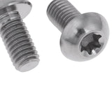 Maxbell 6pcs M5 x10/12mm Bike T25 Head Screw Disc Brake Rotor Bolts Titanium M5×12mm