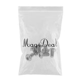 Maxbell 6pcs M5 x10/12mm Bike T25 Head Screw Disc Brake Rotor Bolts Titanium M5×12mm