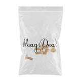 Maxbell 6pcs M5 x10/12mm Bike T25 Head Screw Disc Brake Rotor Bolts Golden  M5×12mm