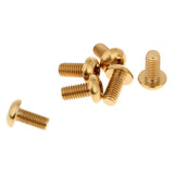 Maxbell 6pcs M5 x10/12mm Bike T25 Head Screw Disc Brake Rotor Bolts Golden  M5×12mm