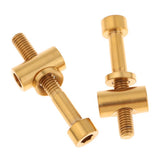 Maxbell Bike Seat Post Fixed Bolts Titanium Bicycle Fixed Screw Gold M5x35