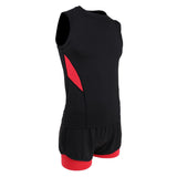 Maxbell Men's Cycling Jersey Sleeveless Vest with Short Pants M Red Black