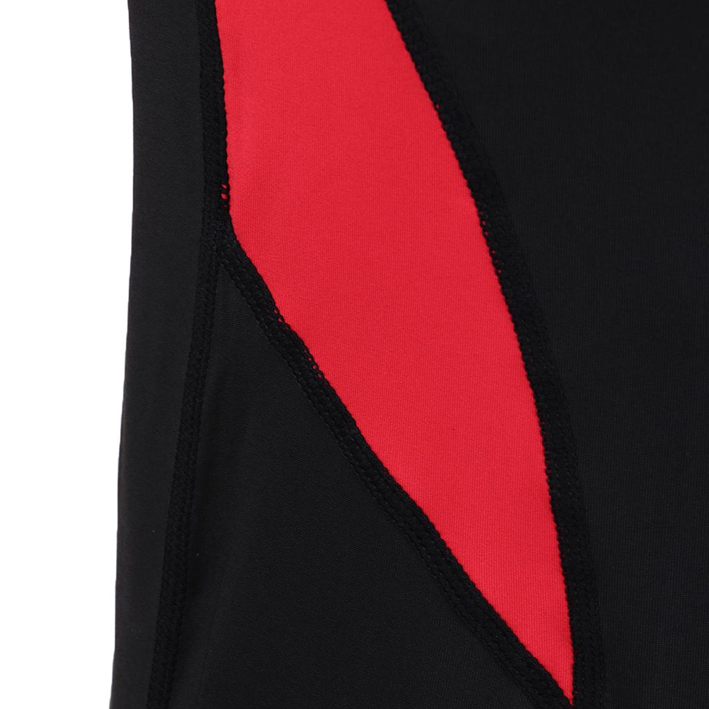 Maxbell Men's Cycling Jersey Sleeveless Vest with Short Pants 4XL Red Black