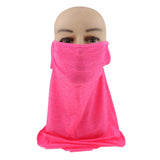 Maxbell Bandana Head Face Mask Fishing Headwear Seamless Neck Tube Scarf Rose Red