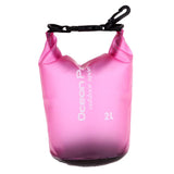 Maxbell Woman Waterproof Dry Bag Rafting Kayaking Sailing Canoe Backpack 2L Rosy