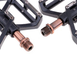 Maxbell 1 Pairs Mountain Bike Pedals Bicycle Bike Large Platform Alloy Pedal Black