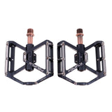 Maxbell 1 Pairs Mountain Bike Pedals Bicycle Bike Large Platform Alloy Pedal Black
