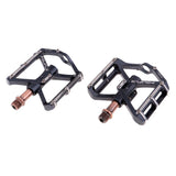 Maxbell 1 Pairs Mountain Bike Pedals Bicycle Bike Large Platform Alloy Pedal Black