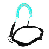 Maxbell 10ft Surfboard SUP Leash Waist Hip Belt Stretch Rope Blue