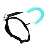Maxbell 10ft Surfboard SUP Leash Waist Hip Belt Stretch Rope Blue