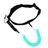Maxbell 10ft Surfboard SUP Leash Waist Hip Belt Stretch Rope Blue