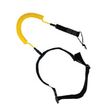 Maxbell 10ft Surfboard SUP Leash Waist Hip Belt Stretch Rope Yellow