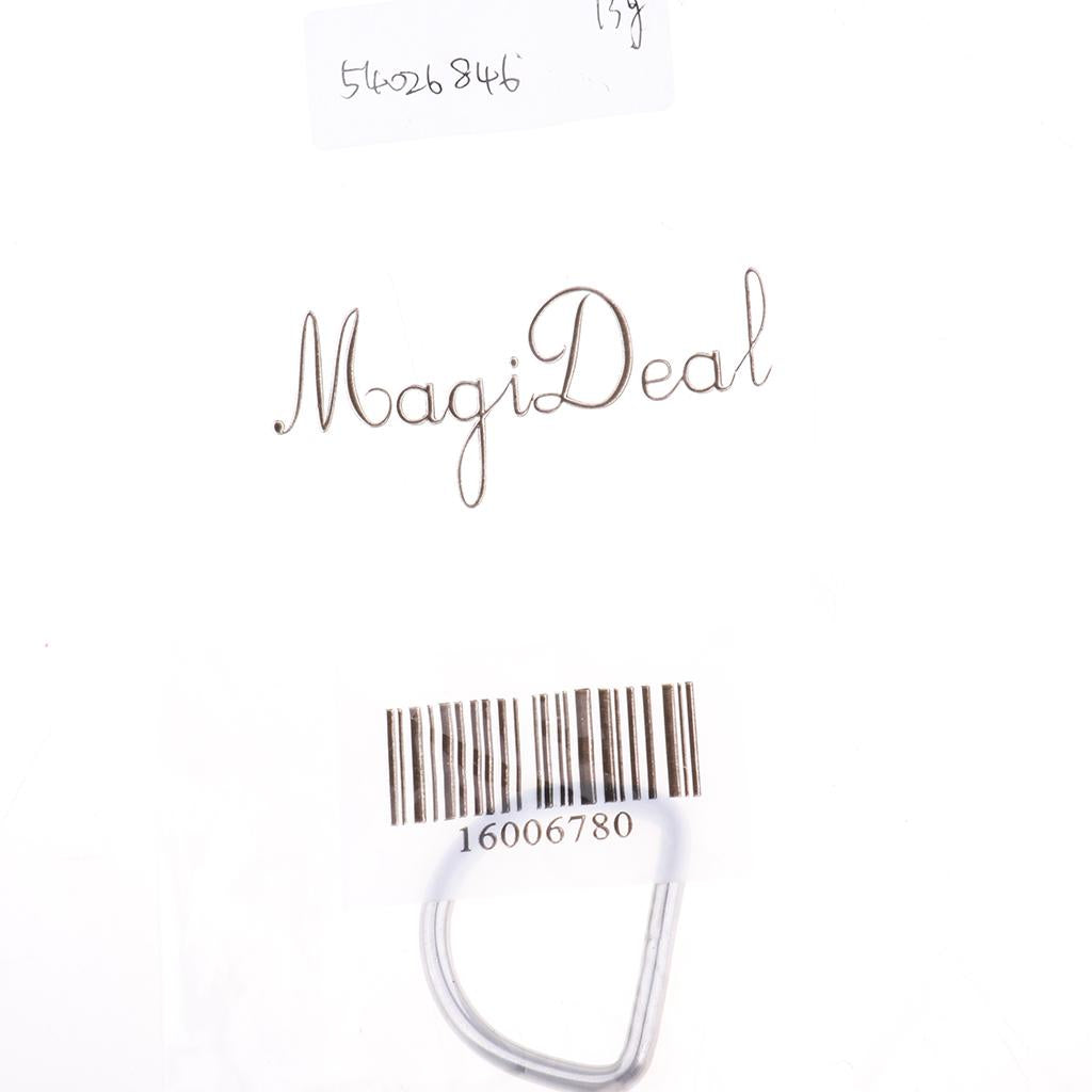 Maxbell Marine Grade 316 Stainless Steel Welded D Ring Fitting Hardware 40x33 mm