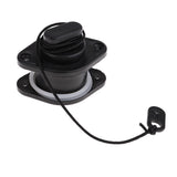 Maxbell Universal PVC Scupper Drain Valve Cap for Kayak Inflatable Boat 24mm Black